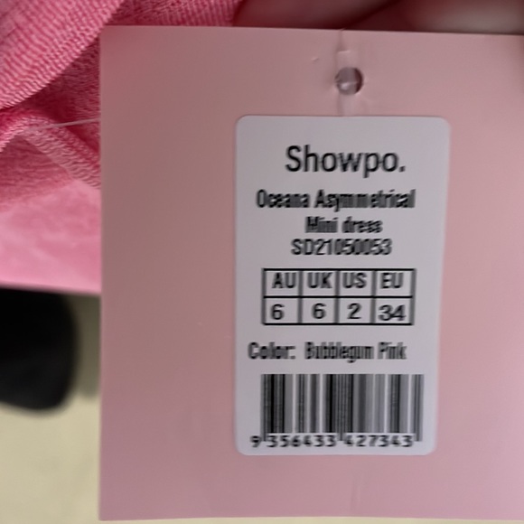 BRAND NEW WITH TAGS hot pink Shiwpo. Mini dress - Picture 3 of 3